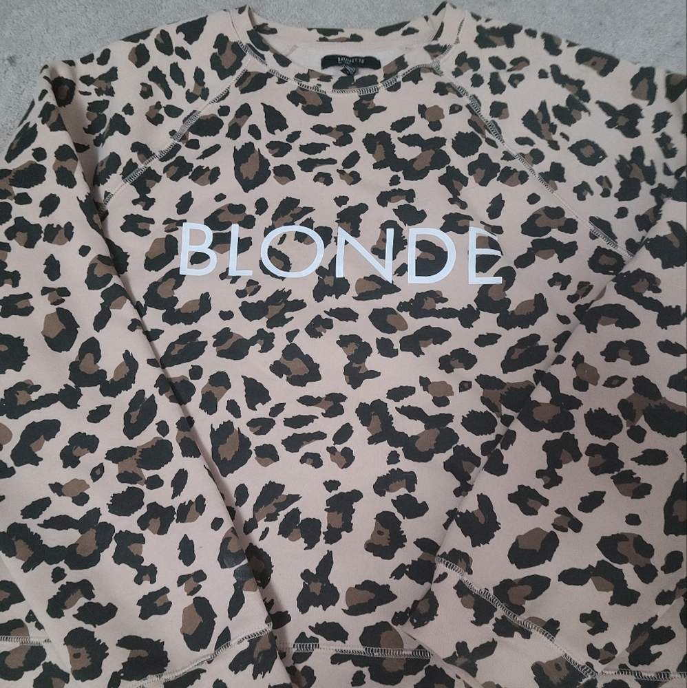 Brunette the Label Leopard Print Sweatshirt